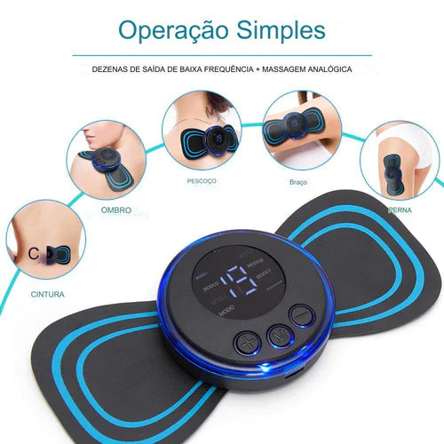 Mini Portátil Massageador Elétrico Alívio De Dores - Portable Pain